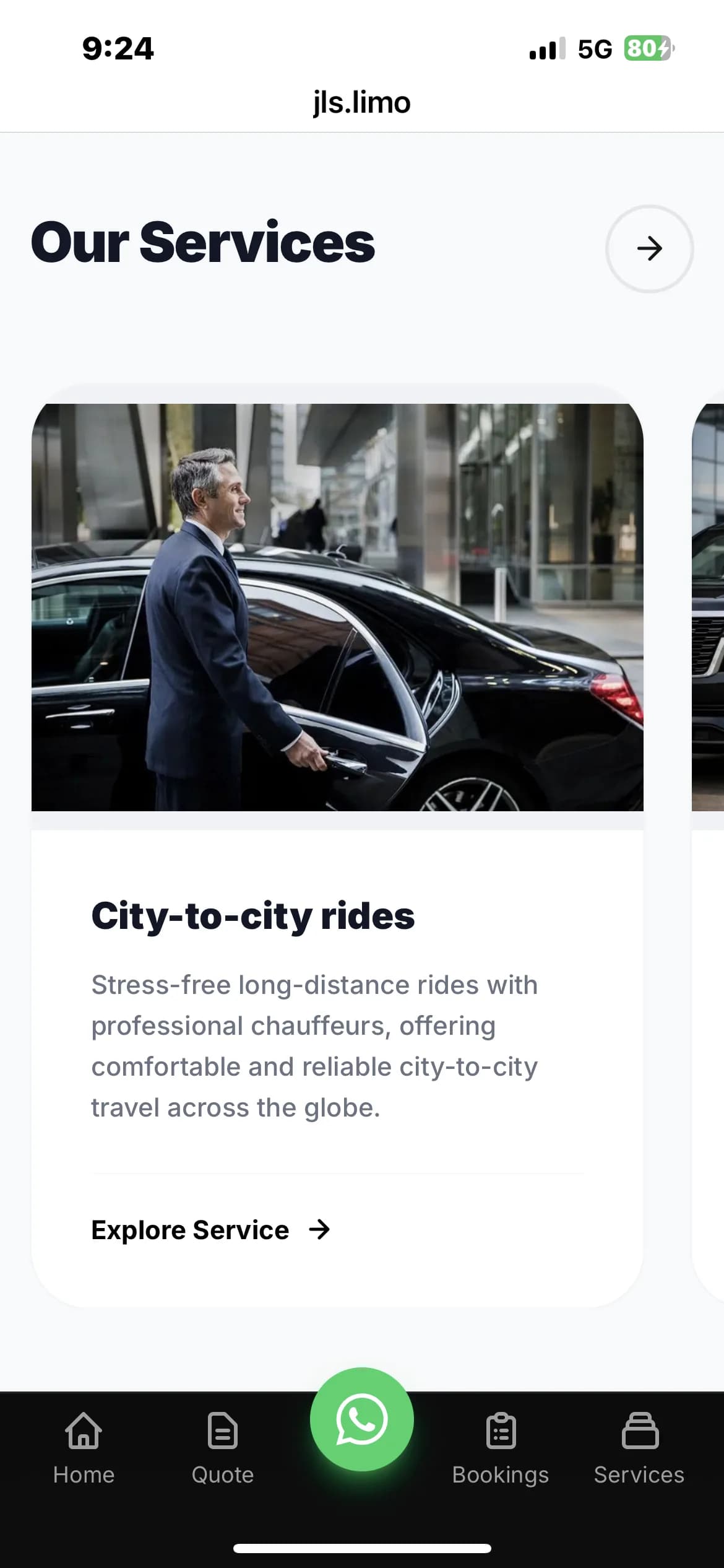 JLS Limousine Services (USA) screenshot