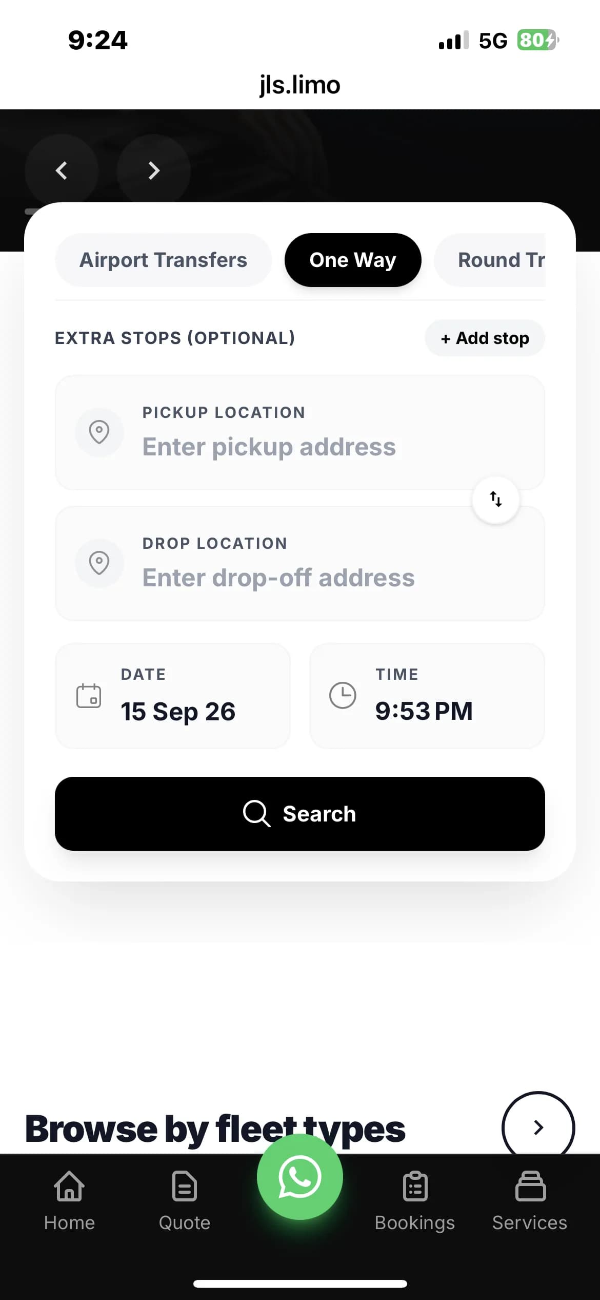 JLS Limousine Services (USA) screenshot